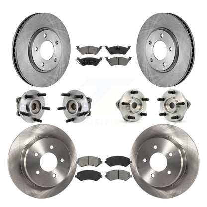Kit de Rotor et plaquettes de frein à disque, roulement de moyeu avant et arrière (10 pièces) pour Chrysler Voyage