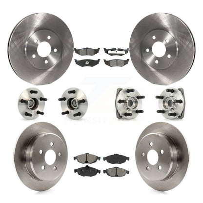 Kit de Rotor et de plaquettes de frein, roulement de moyeu avant et arrière (10 pièces) pour Chrysler Sebring Dodge