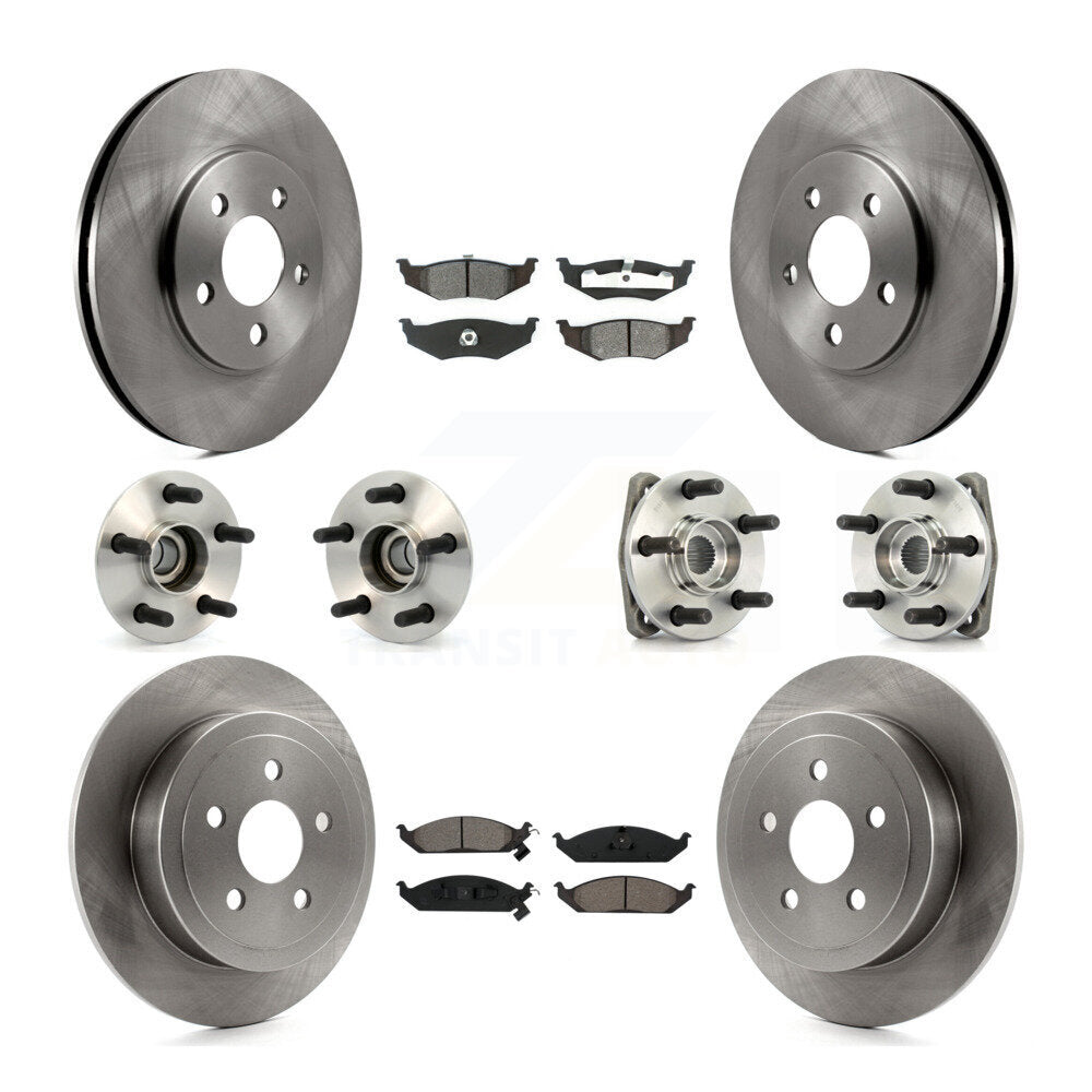 Kit de Rotor et plaquettes de frein, roulement de moyeu avant et arrière (10 pièces) pour Chrysler Sebring Cirru