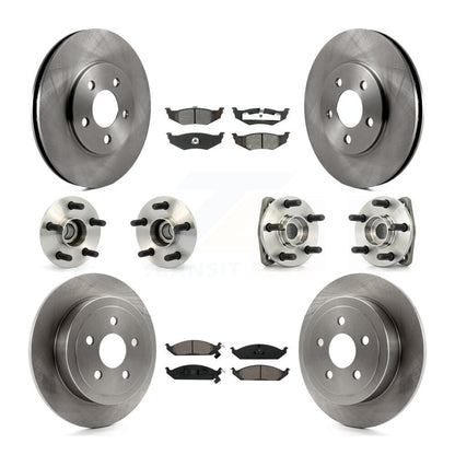 Kit de Rotor et plaquettes de frein, roulement de moyeu avant et arrière (10 pièces) pour Chrysler Sebring Cirru