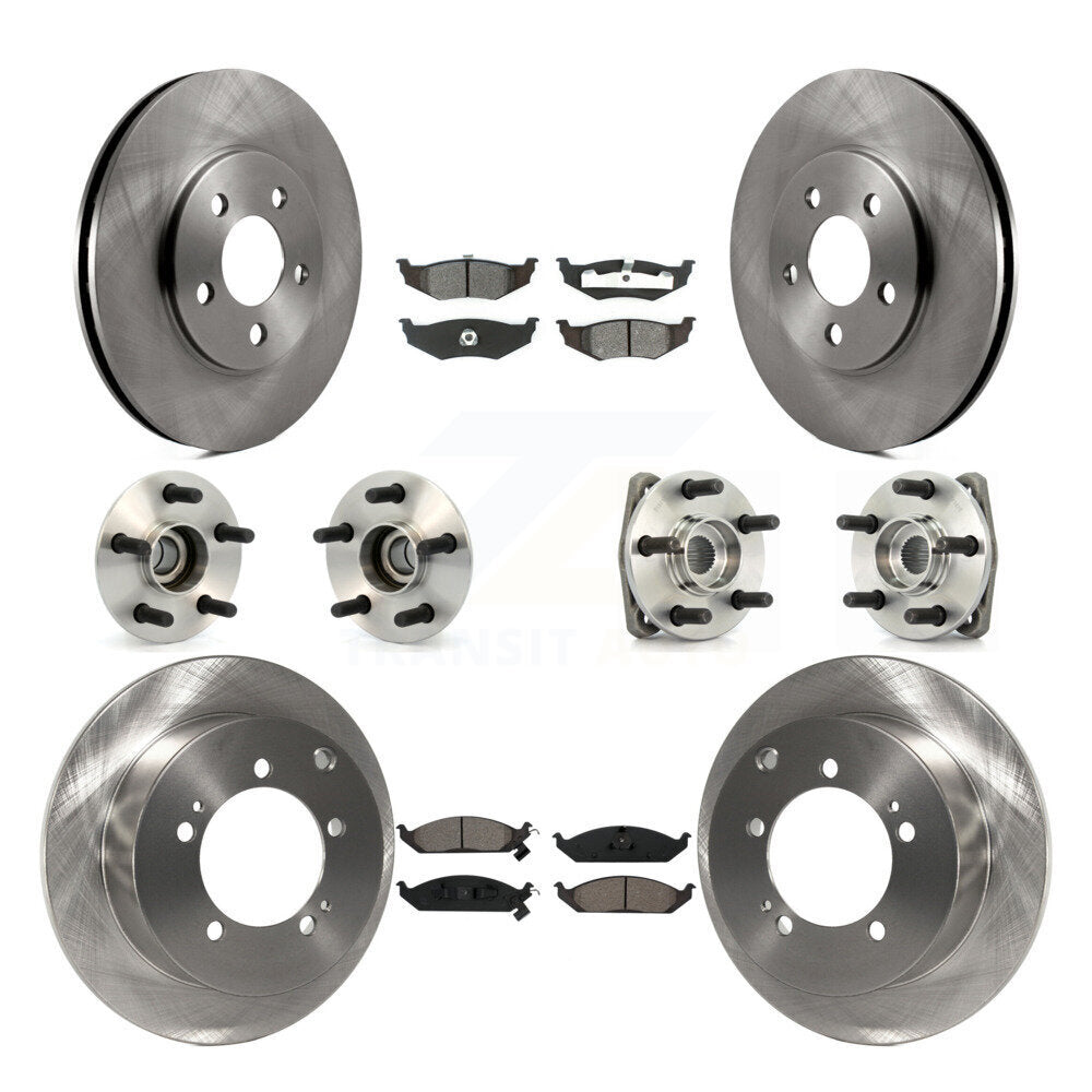 Kit de plaquettes de Rotor de frein, roulement de moyeu avant et arrière (10 pièces) pour Dodge Stratus 4 roues AB