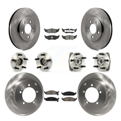 Kit de plaquettes de Rotor de frein, roulement de moyeu avant et arrière (10 pièces) pour Dodge Stratus 4 roues AB