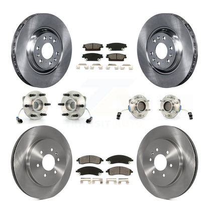 Kit de Rotor et plaquettes de frein à disque, roulement de moyeu avant et arrière (10 pièces) pour Cadillac SRX RW