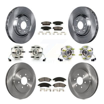 Kit de Rotor et plaquettes de frein à disque, roulement de moyeu avant et arrière (10 pièces) pour Cadillac SRX AW