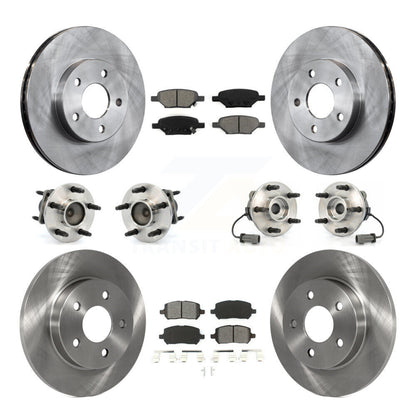 Kit de rotors et plaquettes de frein à disque, roulements de moyeu avant et arrière (10 pièces) pour Pontiac G5