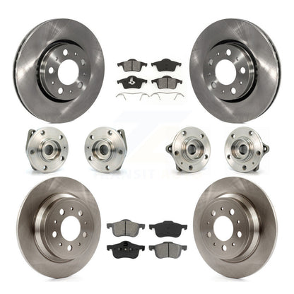 Kit de Rotor et de plaquettes de frein, roulement de moyeu avant et arrière (10 pièces) pour Volvo S60 XC70 V70 S8