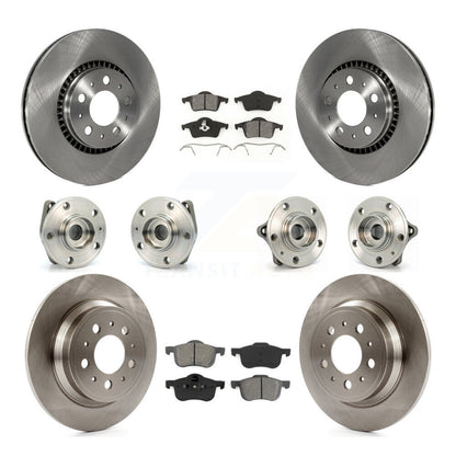 Kit de Rotor et de plaquettes de frein, roulement de moyeu avant et arrière (10 pièces) pour Volvo S60 XC70 V70 S8