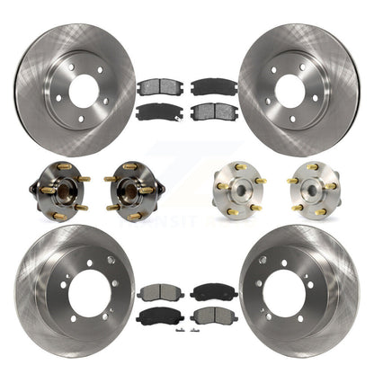 Kit de rotors et plaquettes de frein à disque, roulement de moyeu avant et arrière (10 pièces) pour Mitsubishi Eclips