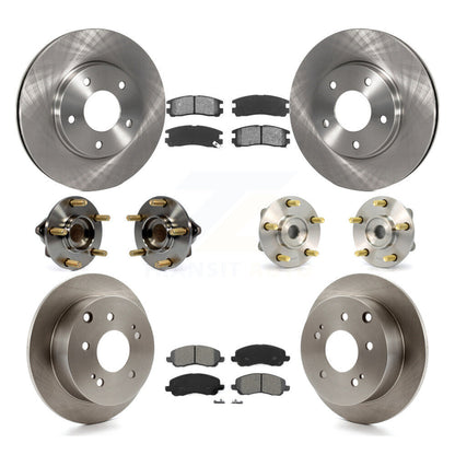 Kit de rotor et de plaquettes de frein à disque, roulement de moyeu avant et arrière (10 pièces) pour Mitsubishi Galan