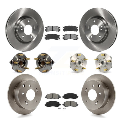 Kit de plaquettes de Rotor de frein, roulement de moyeu avant et arrière (10 pièces) pour Mitsubishi Eclipse 2.4 06