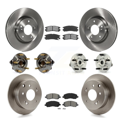 Kit de plaquettes de Rotor de frein, roulement de moyeu avant et arrière (10 pièces) pour Mitsubishi Eclipse Galan