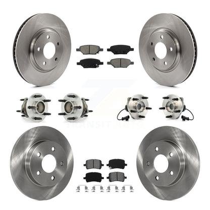 Kit de Rotor et plaquettes de frein, roulement de moyeu avant et arrière (10 pièces) pour Chevrolet Malibu HHR G