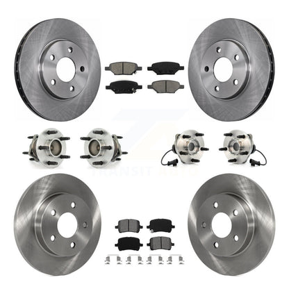Kit de Rotor et plaquettes de frein à disque, roulement de moyeu avant et arrière (10 pièces) pour Chevrolet Malib