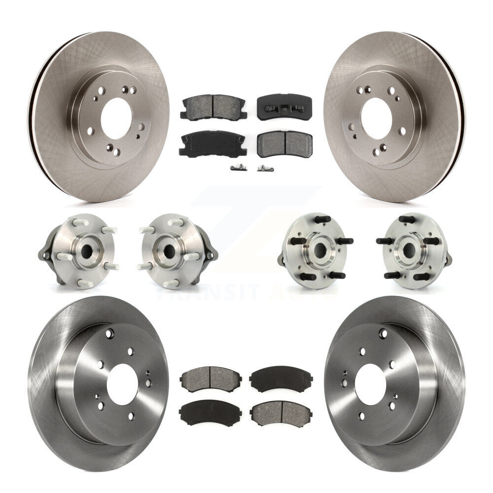 Kit de Rotor et plaquettes de frein, roulement de moyeu avant et arrière (10 pièces) pour Mitsubishi Endeavour AW
