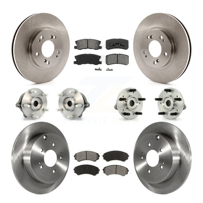 Kit de Rotor et plaquettes de frein, roulement de moyeu avant et arrière (10 pièces) pour Mitsubishi Endeavour AW