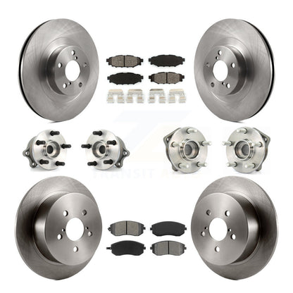 Kit de plaquettes de Rotor de frein, roulement de moyeu avant et arrière (10 pièces) pour Subaru Outback Legac 2005