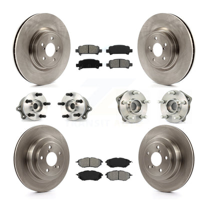 Kit de rotors et plaquettes de frein à disque, roulements de moyeu avant et arrière (10 pièces) pour Subaru Legacy