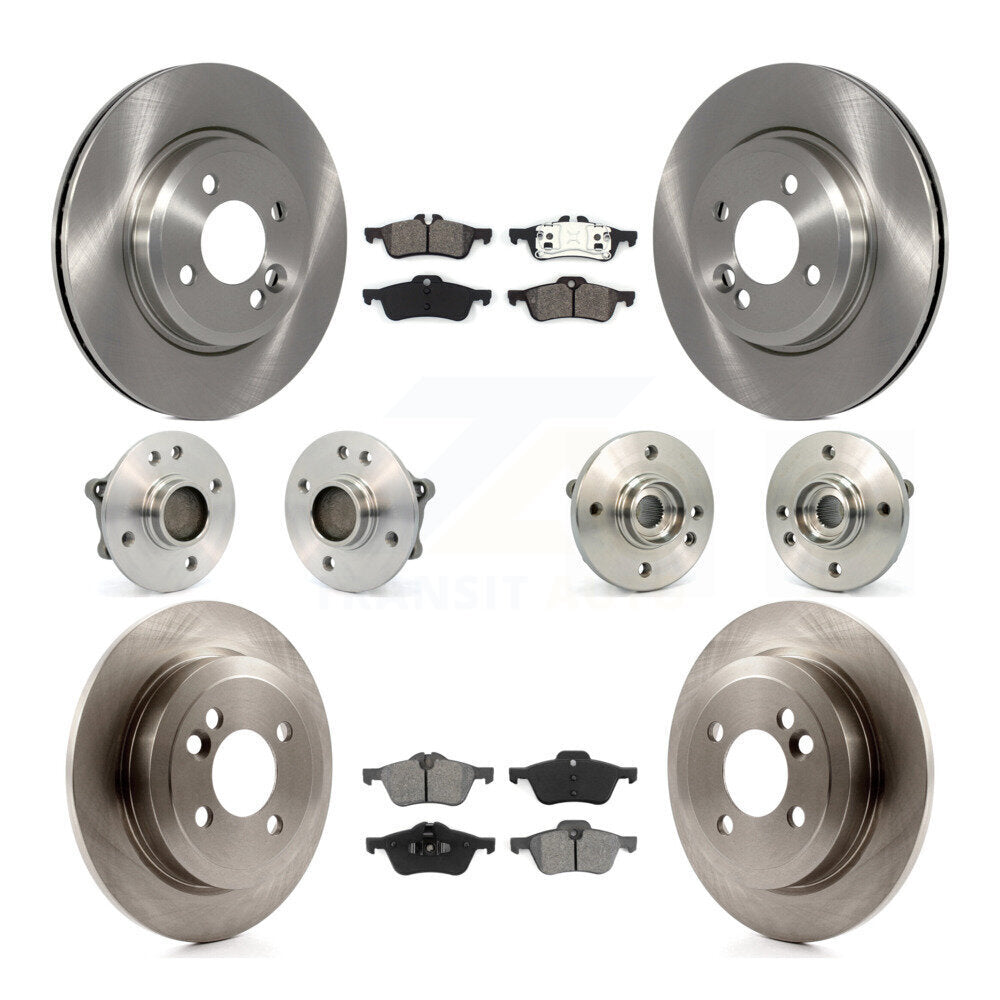 Kit de rotors et plaquettes de frein à disque, roulements de moyeu avant et arrière (10 pièces) pour Mini Cooper