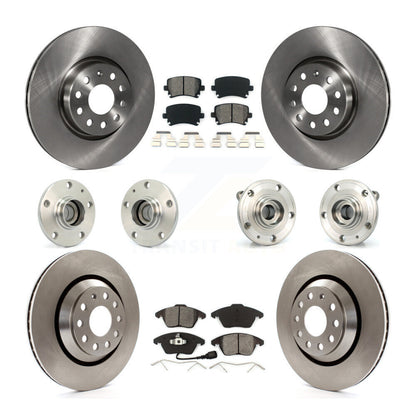 Kit de Rotor et de plaquettes de frein, roulement de moyeu avant et arrière (10 pièces) pour Volkswagen Passat CC FW