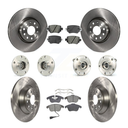 Kit de rotor et de plaquettes de frein à disque, roulement de moyeu avant et arrière (10 pièces) pour Audi Q 2016 – 2018