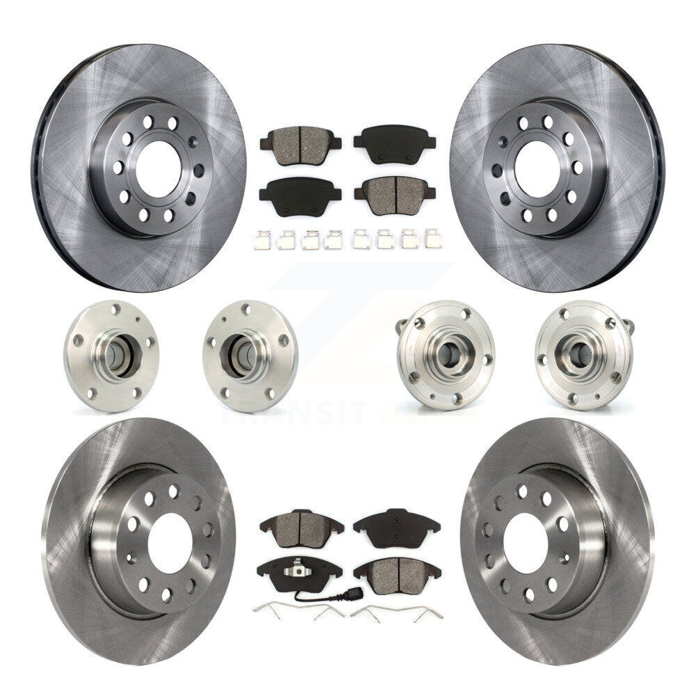 Kit de Rotor et de plaquettes de frein à disque, roulement de moyeu avant et arrière (10 pièces) pour Volkswagen Beetl