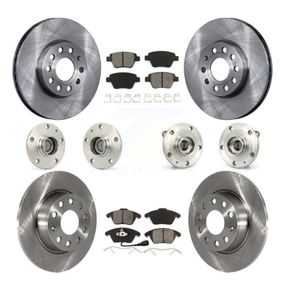 Kit de Rotor et de plaquettes de frein à disque, roulement de moyeu avant et arrière (10 pièces) pour Volkswagen Beetl