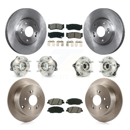 Kit de plaquettes de Rotor de frein, roulement de moyeu avant et arrière (10 pièces) pour Hyundai Santa Fe FW 07-09