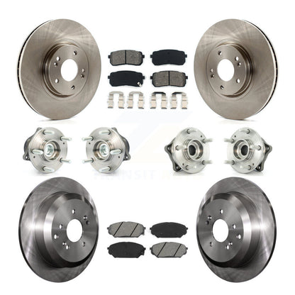 Kit de plaquettes de Rotor de frein, roulement de moyeu avant et arrière (10 pièces) pour Hyundai Veracruz FW 07-12