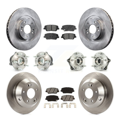 Kit de plaquettes de Rotor de frein, roulement de moyeu avant et arrière (10 pièces) pour Kia Sorento FW 2014 – 2015