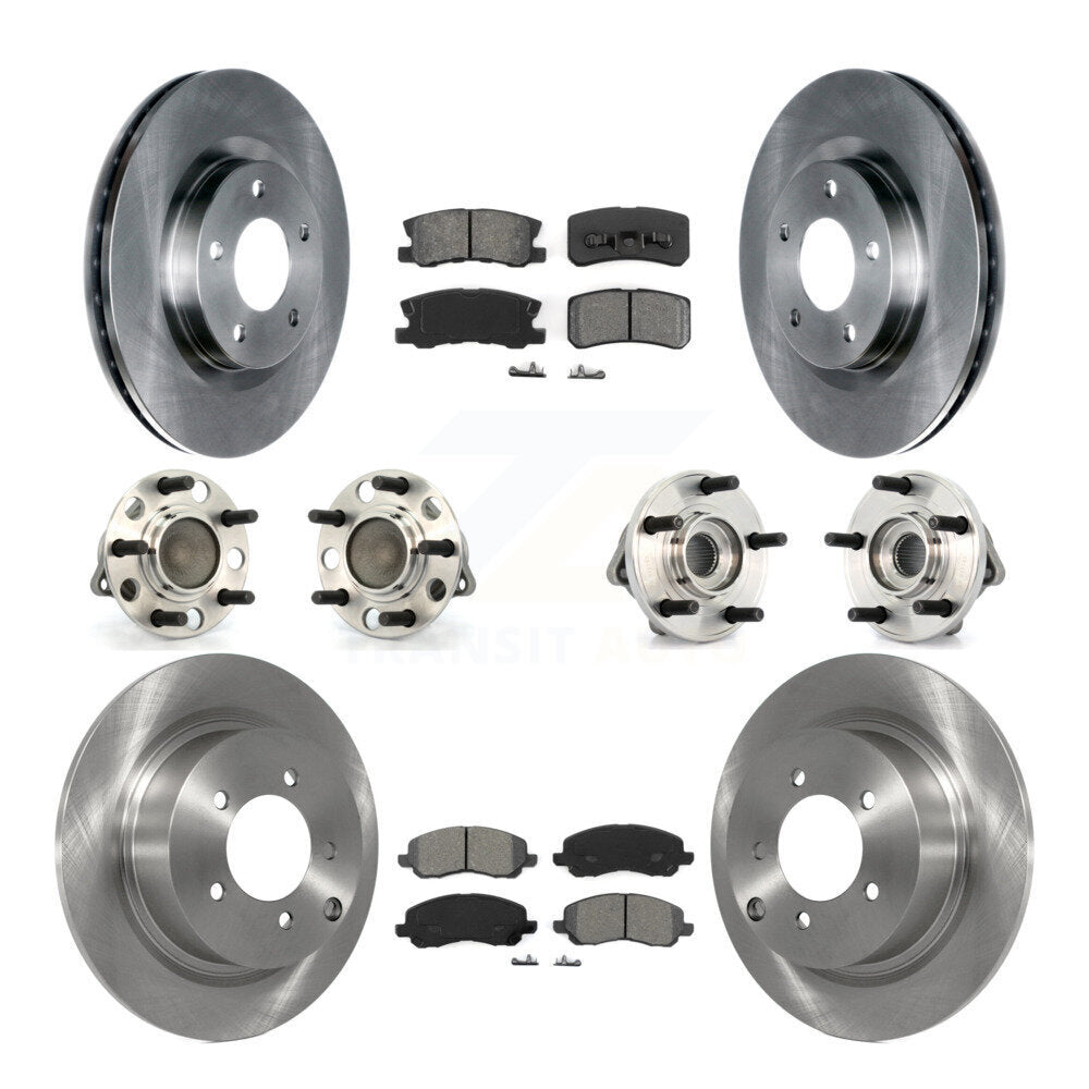 Kit de plaquettes de Rotor de frein, roulement de moyeu avant et arrière (10 pièces) pour Chrysler Sebring Dodge 20