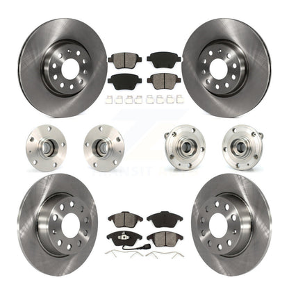 Kit de rotors et plaquettes de frein à disque, roulements de moyeu avant et arrière (10 pièces) pour Volkswagen GT
