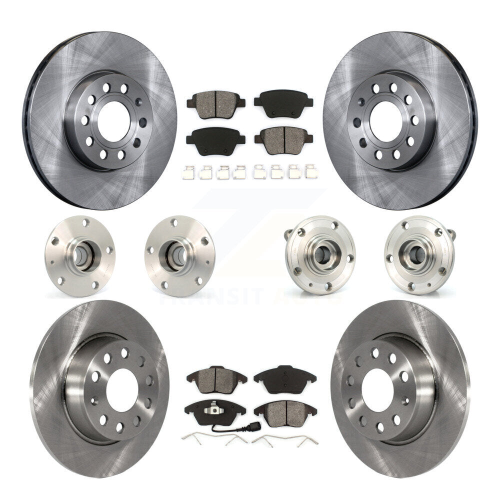 Kit de Rotor et de plaquettes de frein à disque, roulement de moyeu avant et arrière (10 pièces) pour Volkswagen Beetl