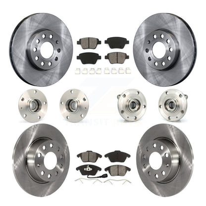 Kit de Rotor et de plaquettes de frein à disque, roulement de moyeu avant et arrière (10 pièces) pour Volkswagen Beetl