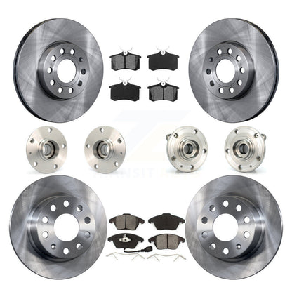 Kit de Rotor et de plaquettes de frein à disque, roulement de moyeu avant et arrière (10 pièces) pour Volkswagen Beetl