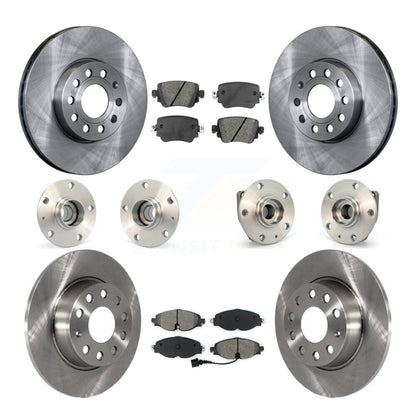 Kit de plaquettes de Rotor de frein, roulement de moyeu avant et arrière (10 pièces) pour Volkswagen Golf SportWage