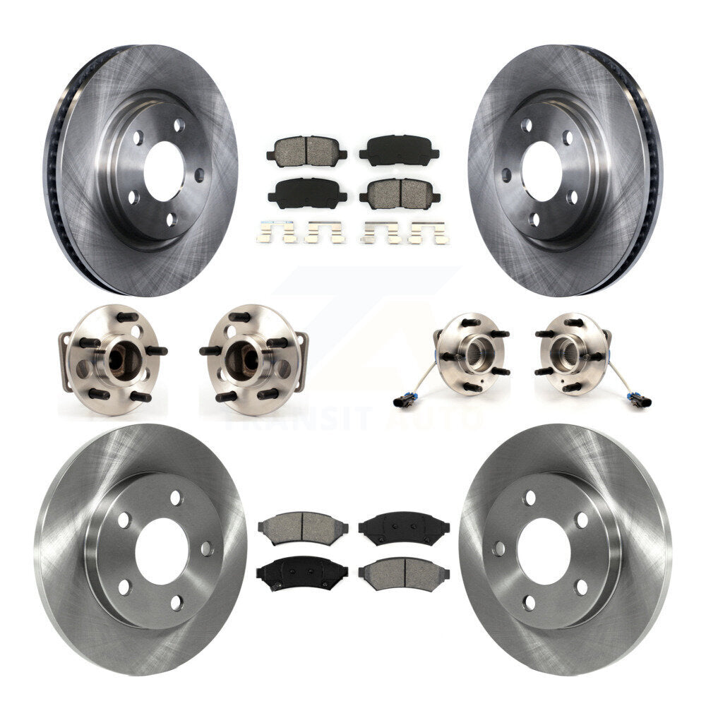 Kit de Rotor et de plaquettes de frein, roulement de moyeu avant et arrière (10 pièces) pour Buick LaCrosse Pontia