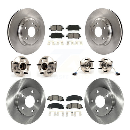 Kit de Rotor et de plaquettes de frein, roulement de moyeu avant et arrière (10 pièces) pour Chevrolet Impala Limite