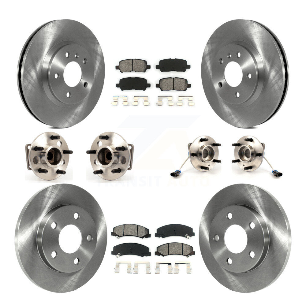 Kit de Rotor et de plaquettes de frein, roulement de moyeu avant et arrière (10 pièces) pour Chevrolet Impala Limite