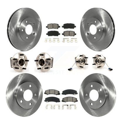 Kit de Rotor et de plaquettes de frein, roulement de moyeu avant et arrière (10 pièces) pour Chevrolet Impala Limite