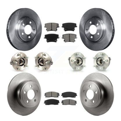 Kit de plaquettes de Rotor de frein, roulement de moyeu avant et arrière (10 pièces) pour Dodge Charger Chrysler 30