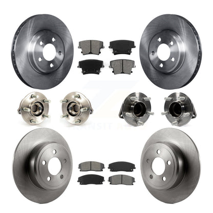Kit de plaquettes de Rotor de frein, roulement de moyeu avant et arrière (10 pièces) pour Chrysler 300 Dodge Charge