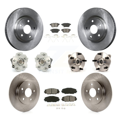 Kit de rotors et plaquettes de frein, roulement de moyeu avant et arrière (10 pièces), pour Toyota Corolla iM Scio