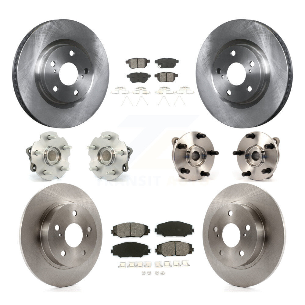 Kit de rotor et de plaquettes de frein à disque, ensemble de roulements de moyeu avant et arrière (10 pièces) pour Scion t