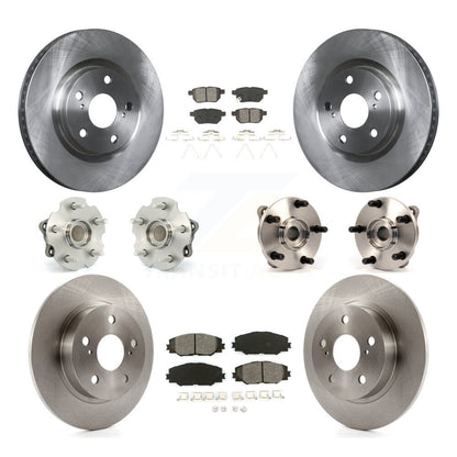Kit de rotor et de plaquettes de frein à disque, ensemble de roulements de moyeu avant et arrière (10 pièces) pour Scion t