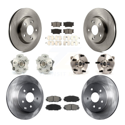Kit de Rotor et de plaquettes de frein, roulement de moyeu avant et arrière (10 pièces), pour Toyota RAV4 Lexus HS250