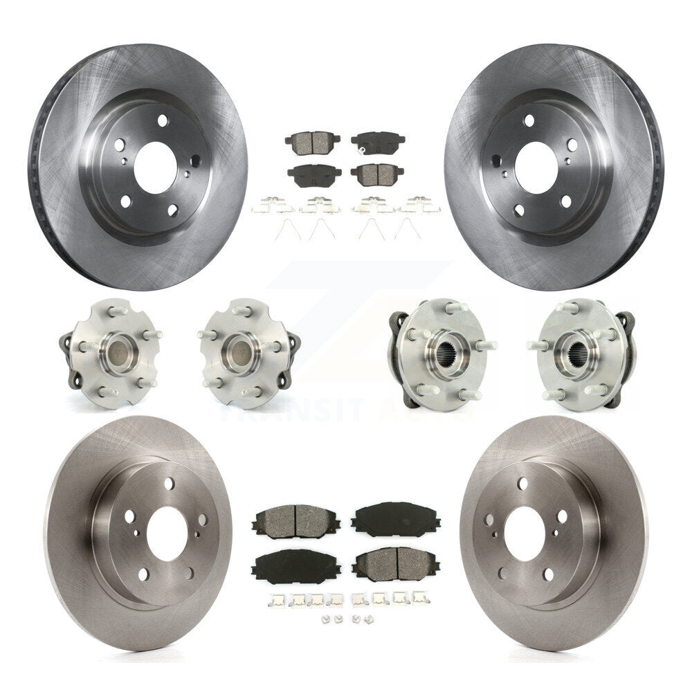 Kit de rotor et de plaquettes de frein à disque, ensemble de roulements de moyeu avant et arrière (10 pièces) pour Scion t