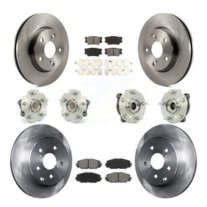 Kit de rotors et plaquettes de frein, roulement de moyeu avant et arrière (10 pièces), pour Toyota RAV4 LE avec FW