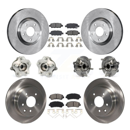 Kit de plaquettes de Rotor de frein, roulement de moyeu avant et arrière (10 pièces) pour Nissan Juke To 04 1 2014