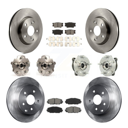 Kit de rotors et plaquettes de frein, roulement de moyeu avant et arrière (10 pièces), pour Toyota RAV4 LE avec AW