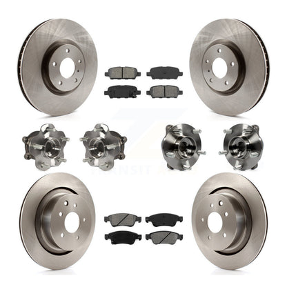 Kit de rotors et plaquettes de frein à disque, roulement de moyeu avant et arrière (10 pièces) pour INFINITI G35 Q6